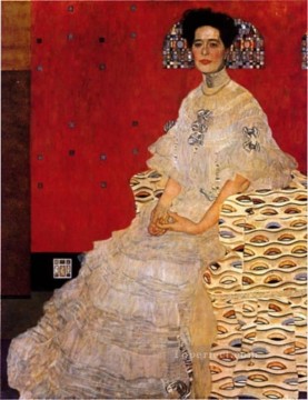  Klimt Canvas - Bildnis Fritza Riedler 1906 Symbolism Gustav Klimt